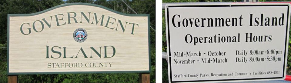 Government Island Signs