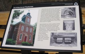 Photo of the Architectural Features Sign at Government Island, Stafford County Virginia 