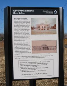 Photo of Government Island Quarry Historic Marker