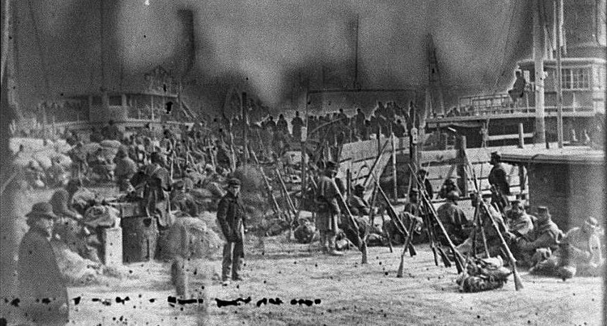 Aquia Creek Landing Embarkation of 9th Army Corps for Fort Monroe (Feb 1863)